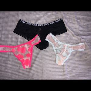 3 pairs of Victoria Secret PINK underwear